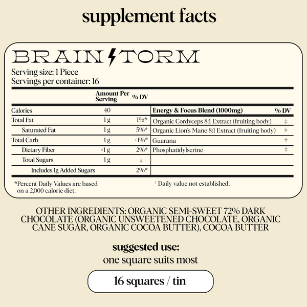 The Duo - Brainstorm and Nightcap Functional Mushroom Chocolates