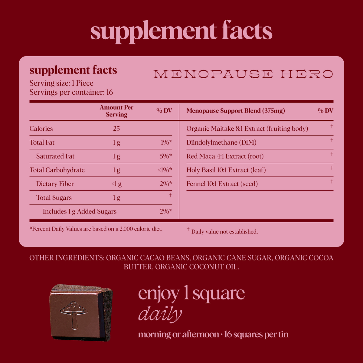 Menopause Hero Mushroom Chocolate Subscription