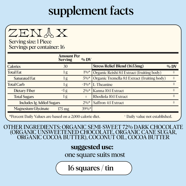 Discovery Set - Zen-X, Brainstorm, Nightcap, and Happy Ending Functional Mushroom Chocolates