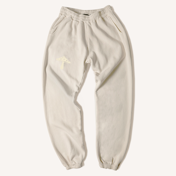 mushroom sweats - cream logo