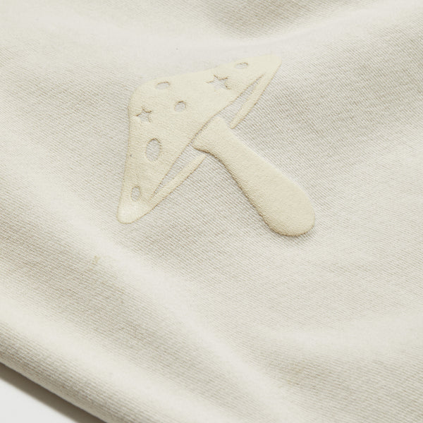 mushroom sweats - cream logo